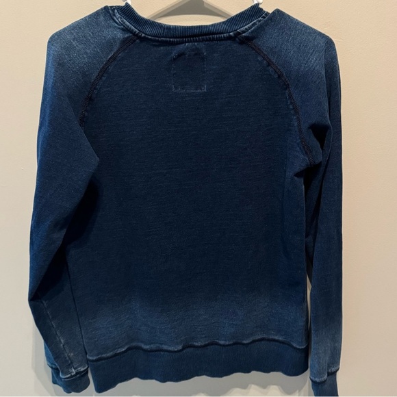 Levi's Batwing Logo Crewneck Sweatshirt washed Blue Size Youth Large - Picture 5 of 5